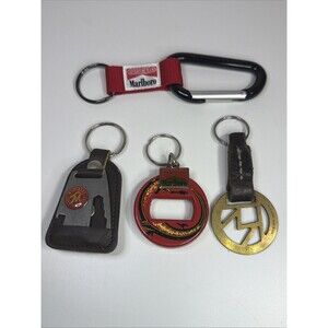 4 VTG Marlboro Adventure Gear  KEYCHAINS KEYCHAIN  Bottle Opener Carabiner Knife